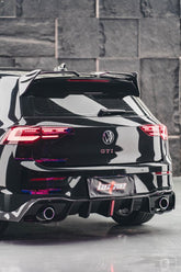 Volkswagen GTI & R-line MK8 2022-ON with Aftermarket Parts - V2 Style Pre-preg Carbon Fiber Rear Spoiler from BCTXE Tuning